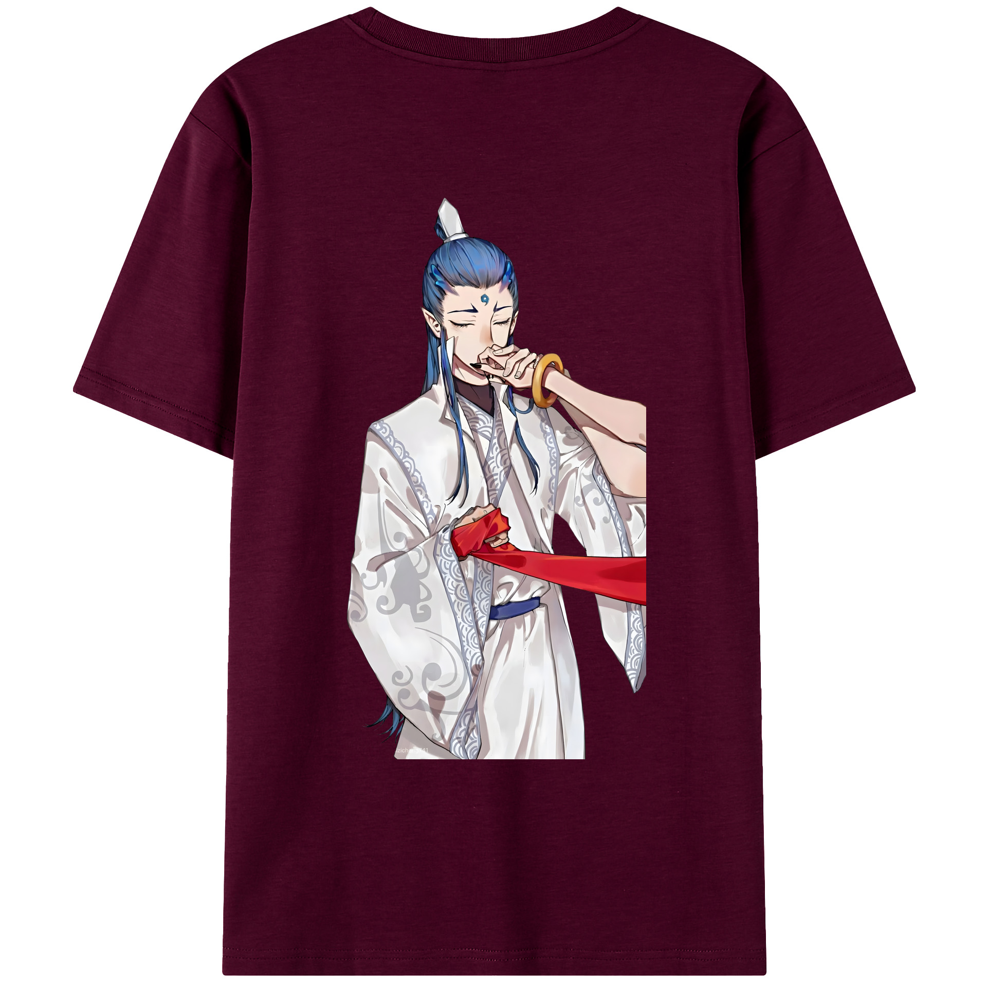 （画像用） Ne Zha 2 ナタ 魔童の大暴れ レディース半袖Tシャツ(バックプリント)
